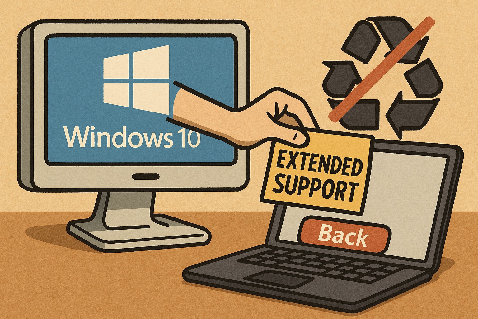 Windows 10 estensione supporto